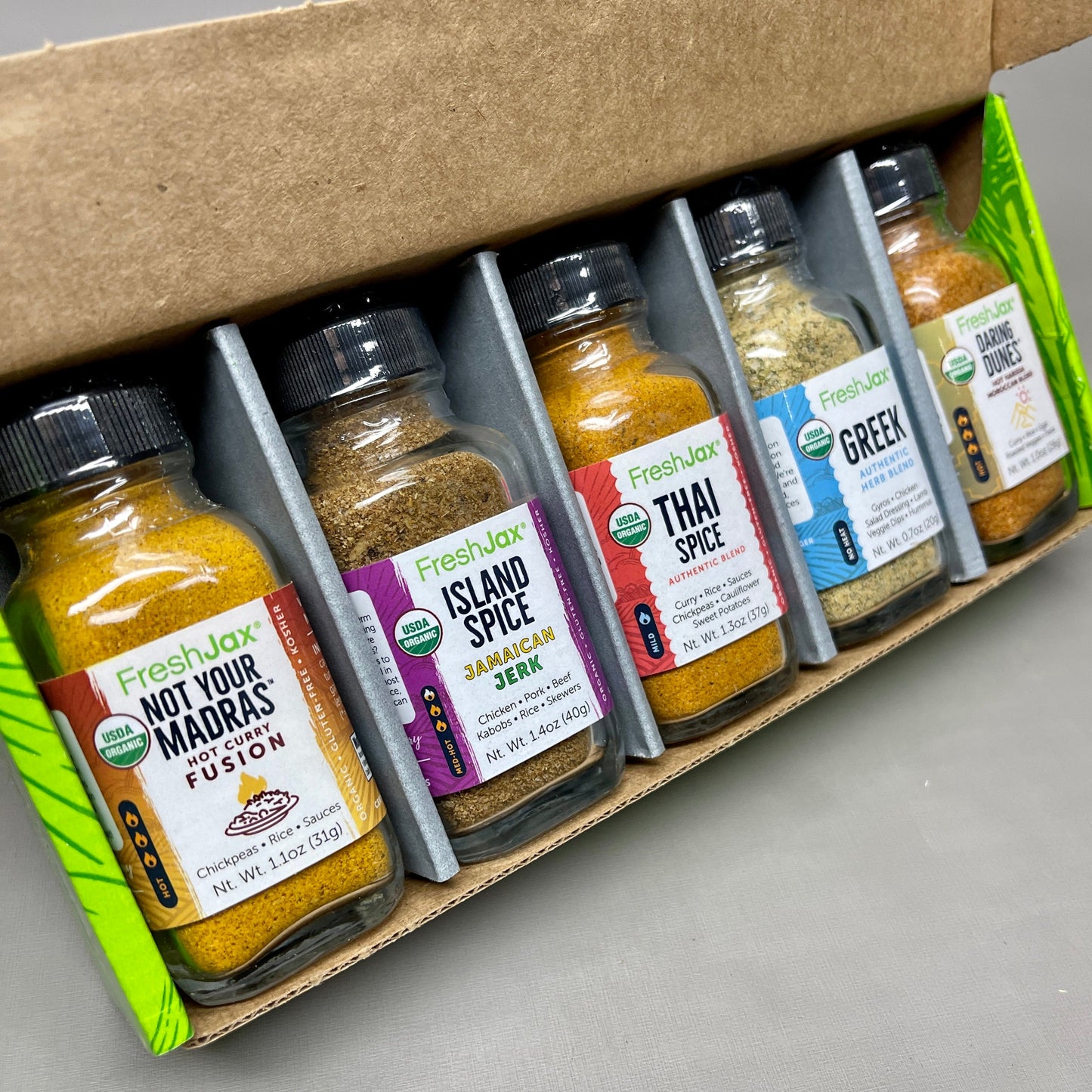 ZA@ FRESHJAX 5-PACK! Taste the World Seasonings Organic Sampler 2 oz BB 3/25 G