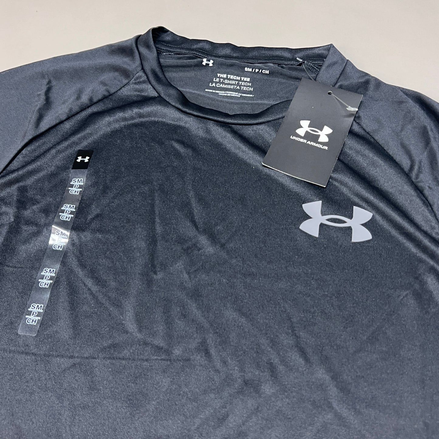 UNDER ARMOUR Tech 2.0 Short Sleeve Tee Men's Black / Graphite-001 Sz S 1326413 (New)