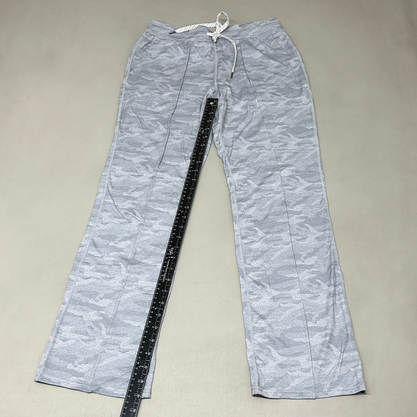 MEMBERS MARK Favorite Straight Leg Soft Pant Light Grey Camo Size Medium (New)
