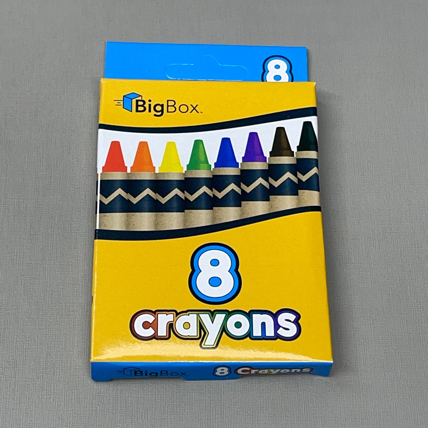 ZA@ BigBox Crayons 1 Case of 48 BXS (8 Crayons/box) Assorted Colors 2345095 (New)