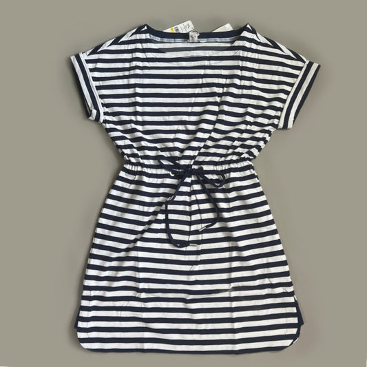 TOMMY BAHAMA Women's Short Sleeve Amira Stripe Short Dress Size M Island Navy (New)