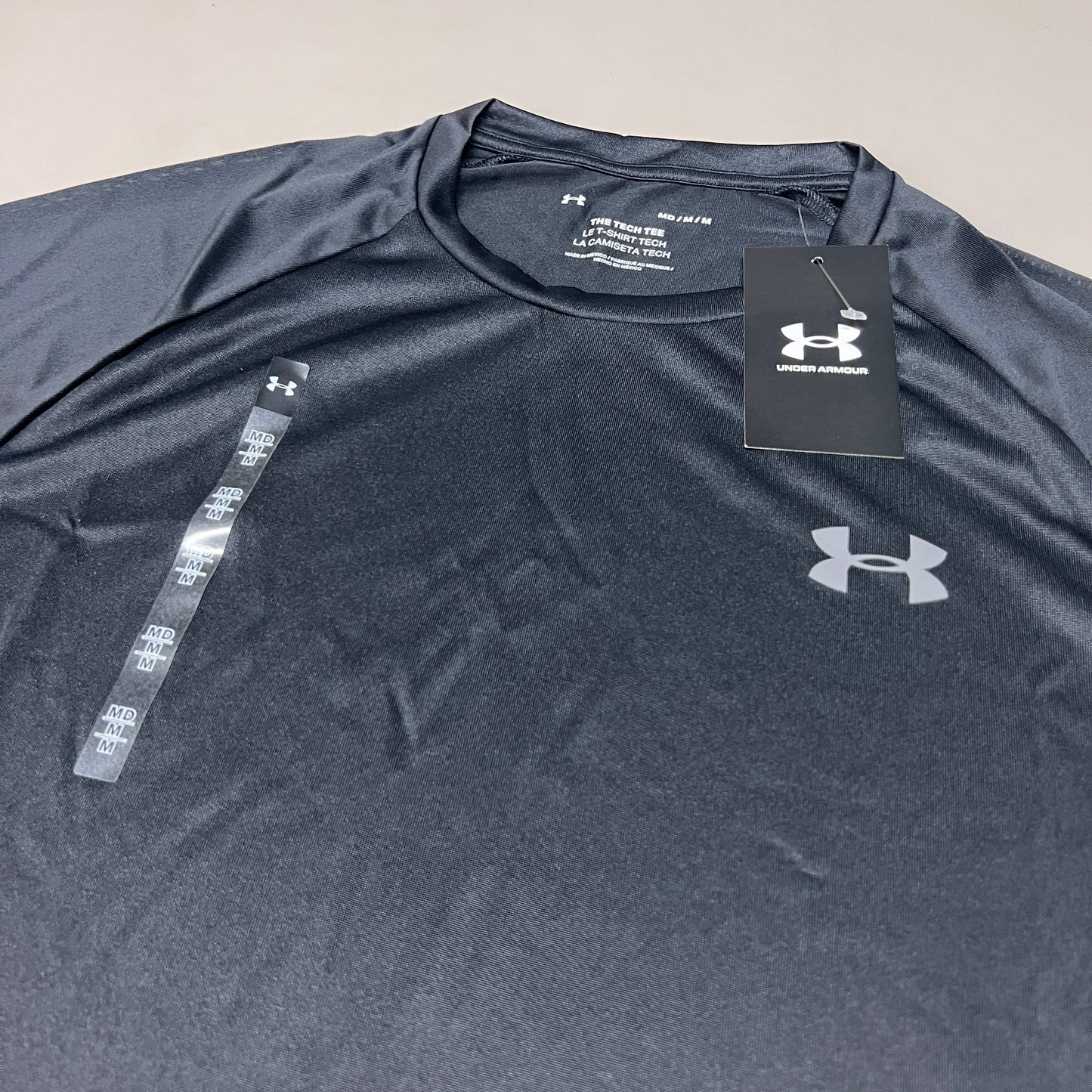 UNDER ARMOUR Tech 2.0 Short Sleeve Tee Men's Black / Graphite-001 Sz M 1326413 (New)