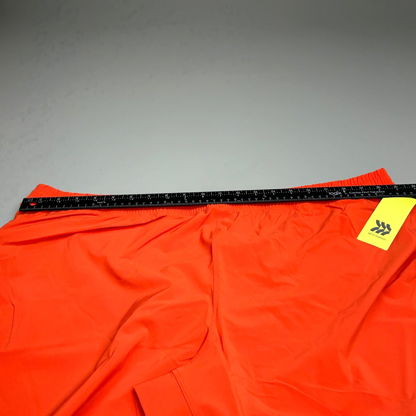 ALL IN MOTION Men's Lined Run Shorts 5" Dark Orange Sz XXL (New)