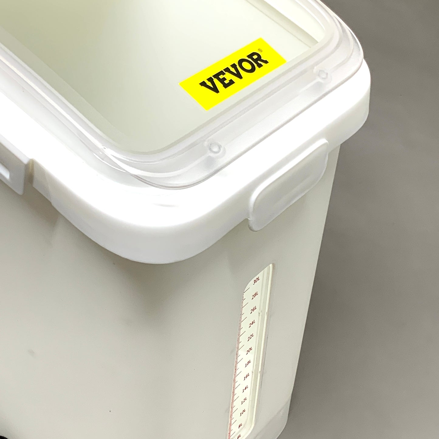 VEVOR Ingredient Prosave-Storage Bin on Wheels w/ Scoop White 11.4 gal/50 L (New)