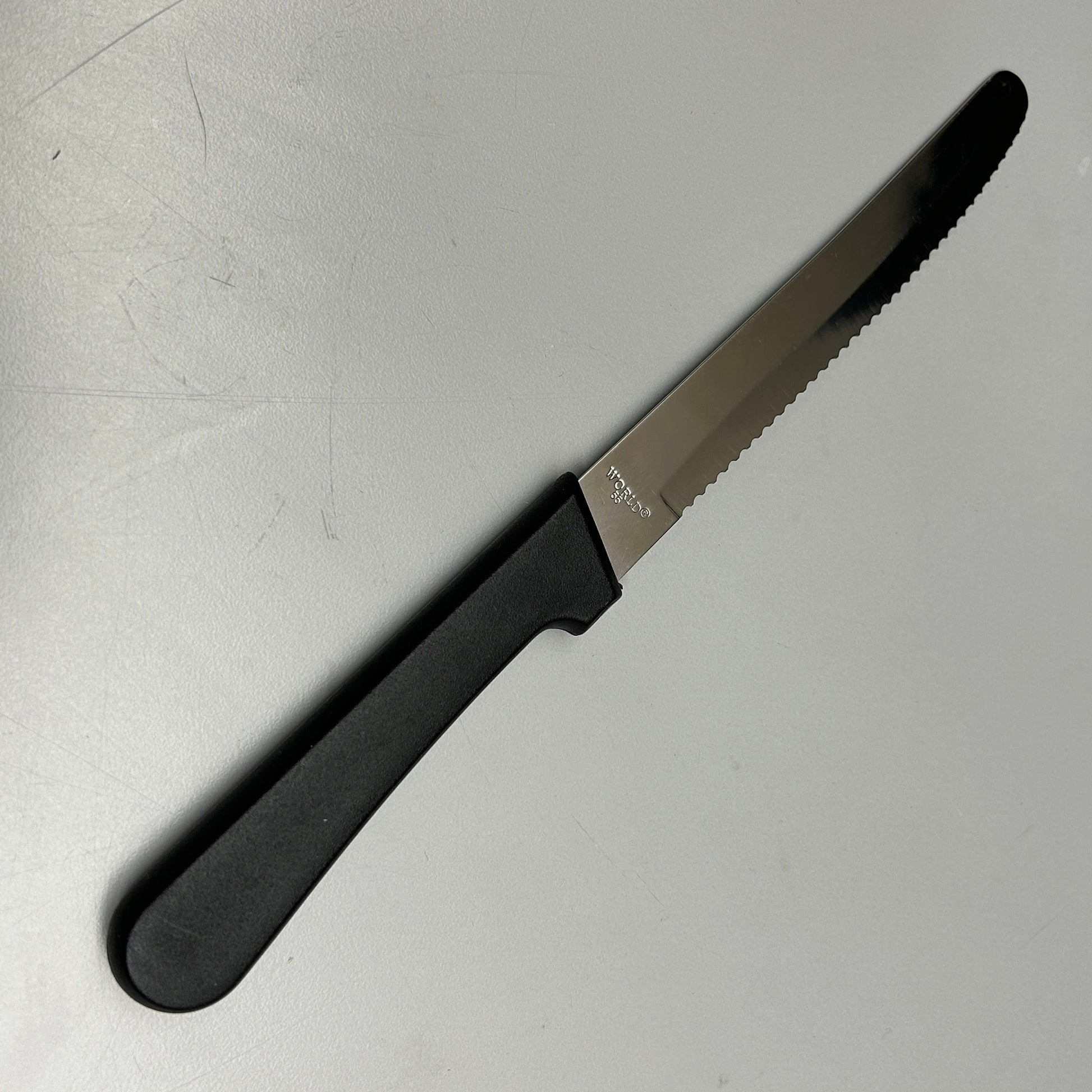 Steak Knife Round Tip Plastic Handle 5, Plastic, Pack of 6
