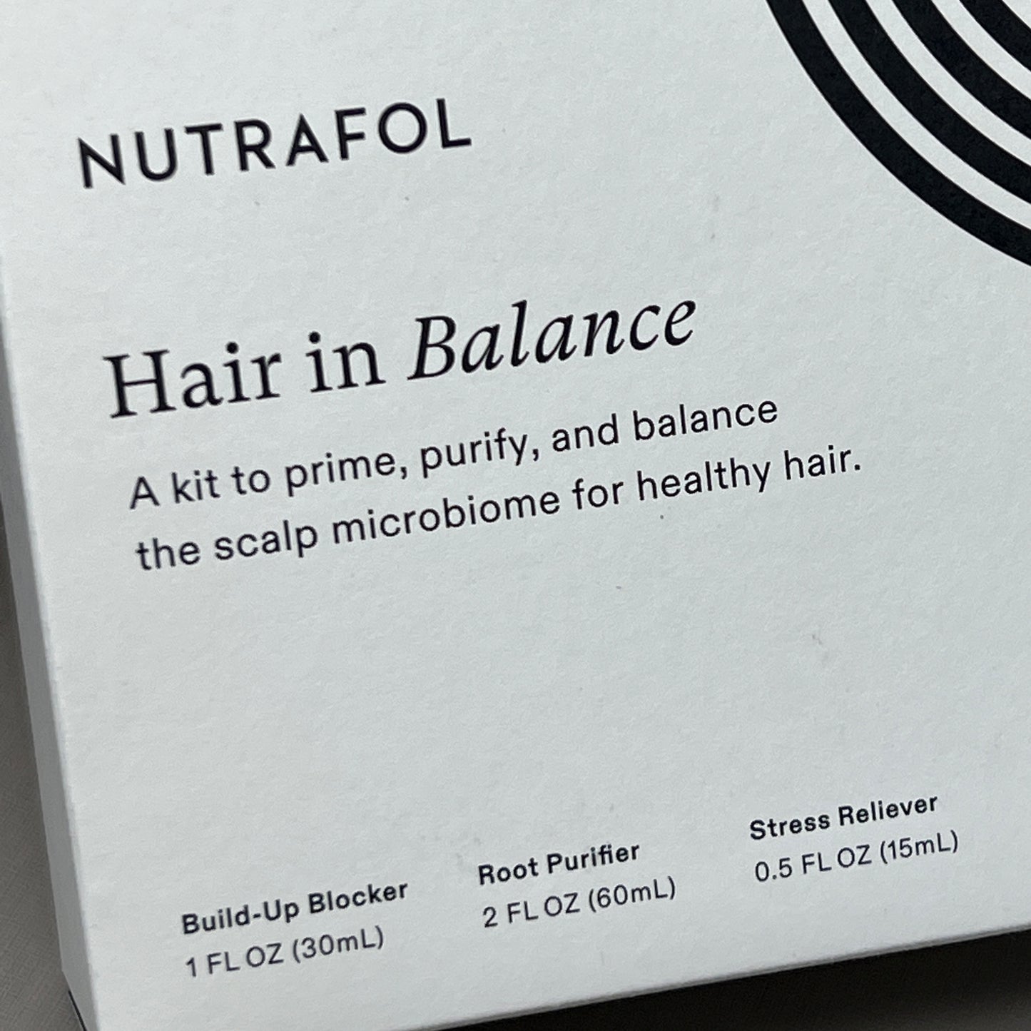 Z@ NUTRAFOL Hair in Balance Travel Kit w/ Mini Trio of Hair Wellness Essentials (New)