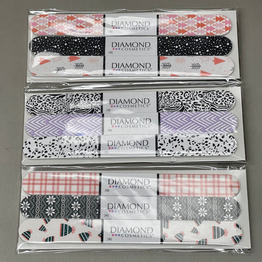 DIAMOND COSMETICS 48 Packs of 3! Holiday Nail Files Multiple Prints 85386DT (New)