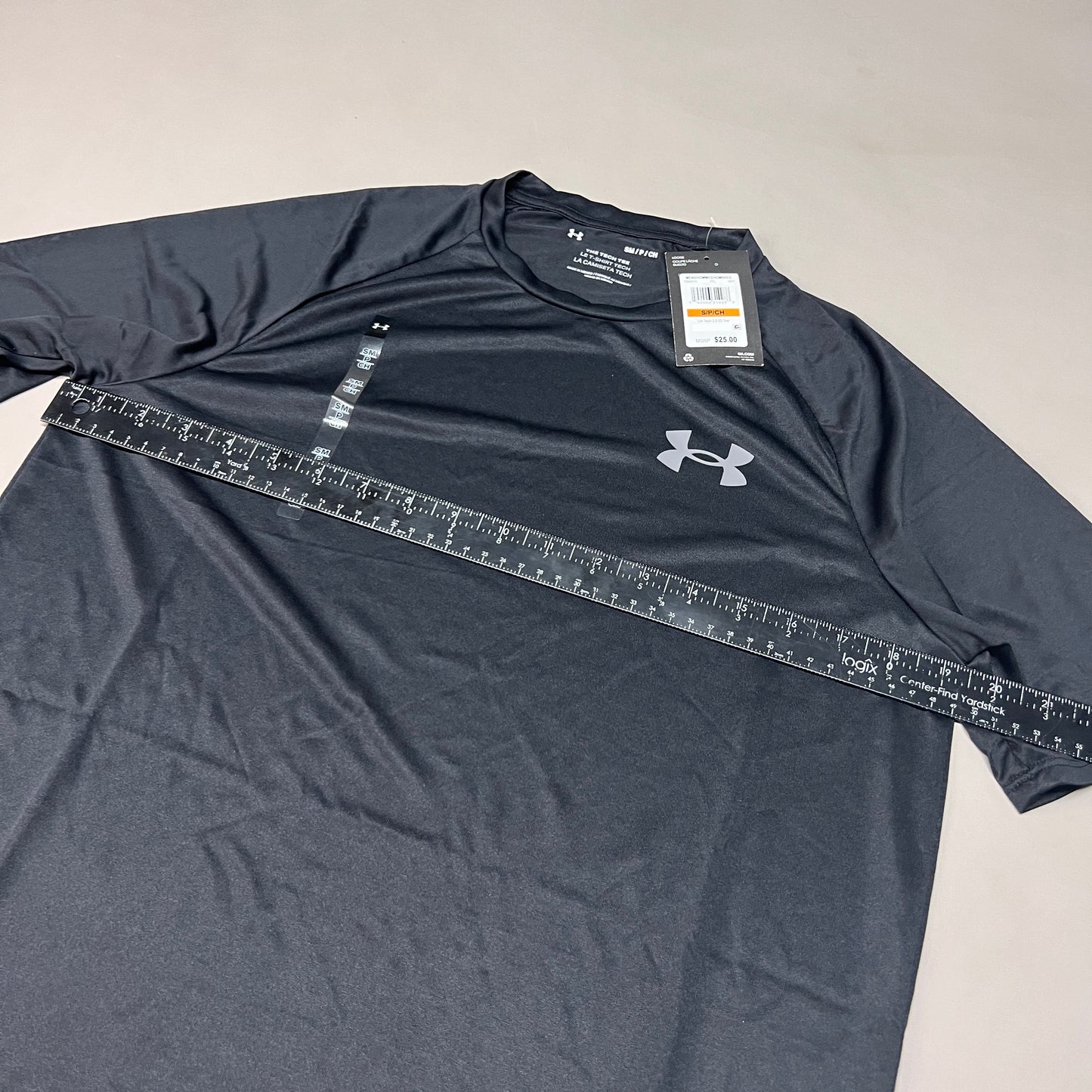 UNDER ARMOUR Tech 2.0 Short Sleeve Tee Men's Black / Graphite-001 Sz S 1326413 (New)