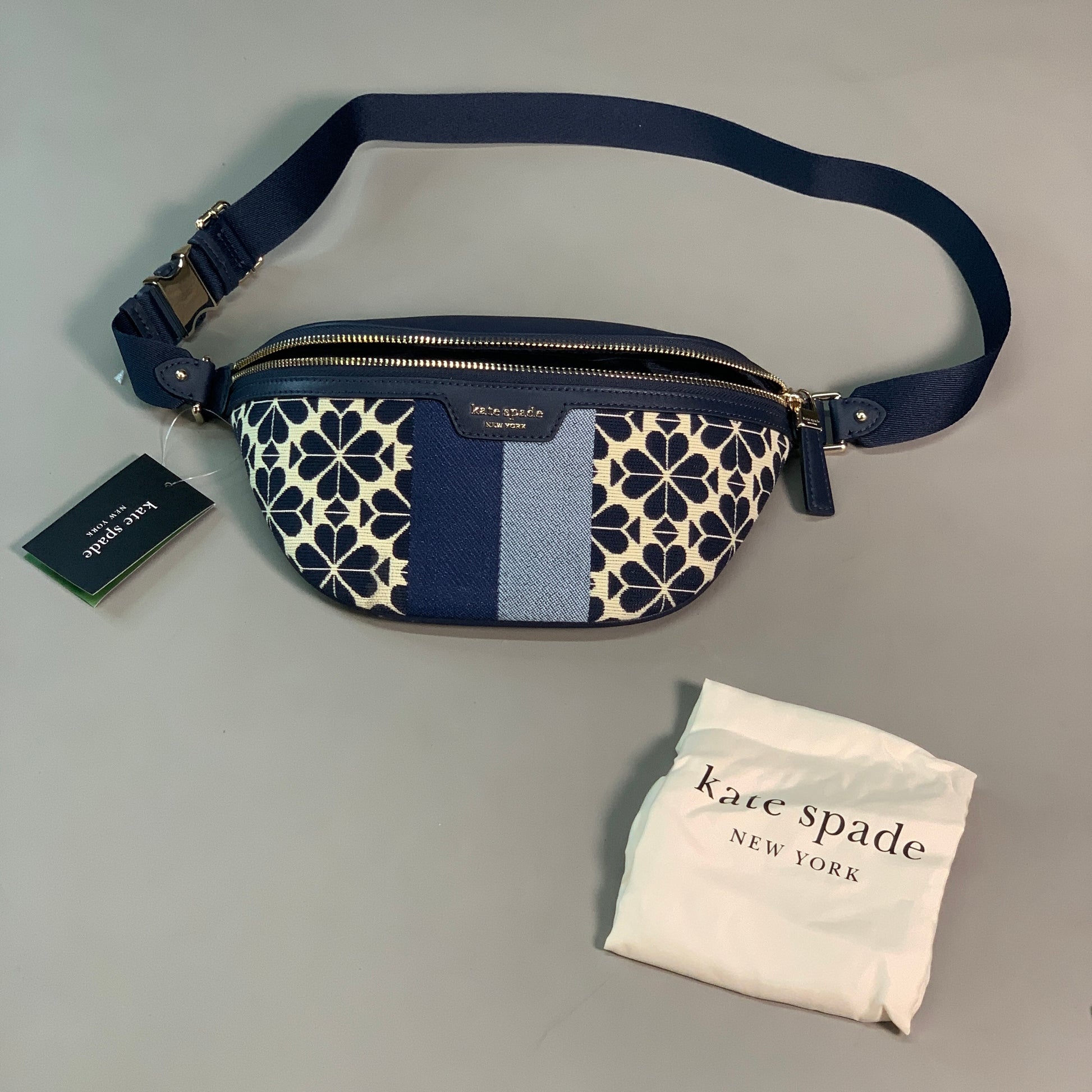KATE SPADE Spade Flower Jacquard Stripe Medium Belt Bag Style No. K998 –  PayWut