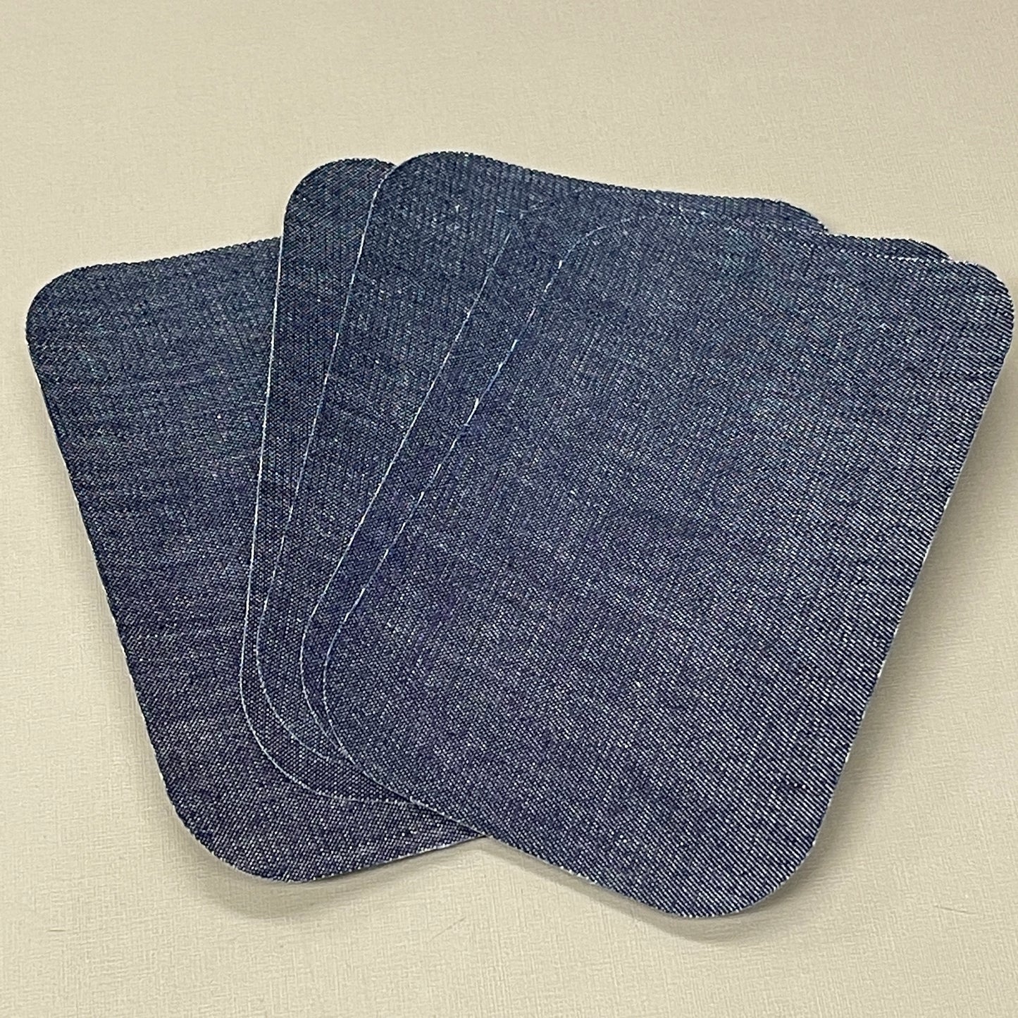 IRON ON Jean Patches 80 PATCHES! 3" x 4-1/4", Clothing Repair, 4 Shades of Blue (New)