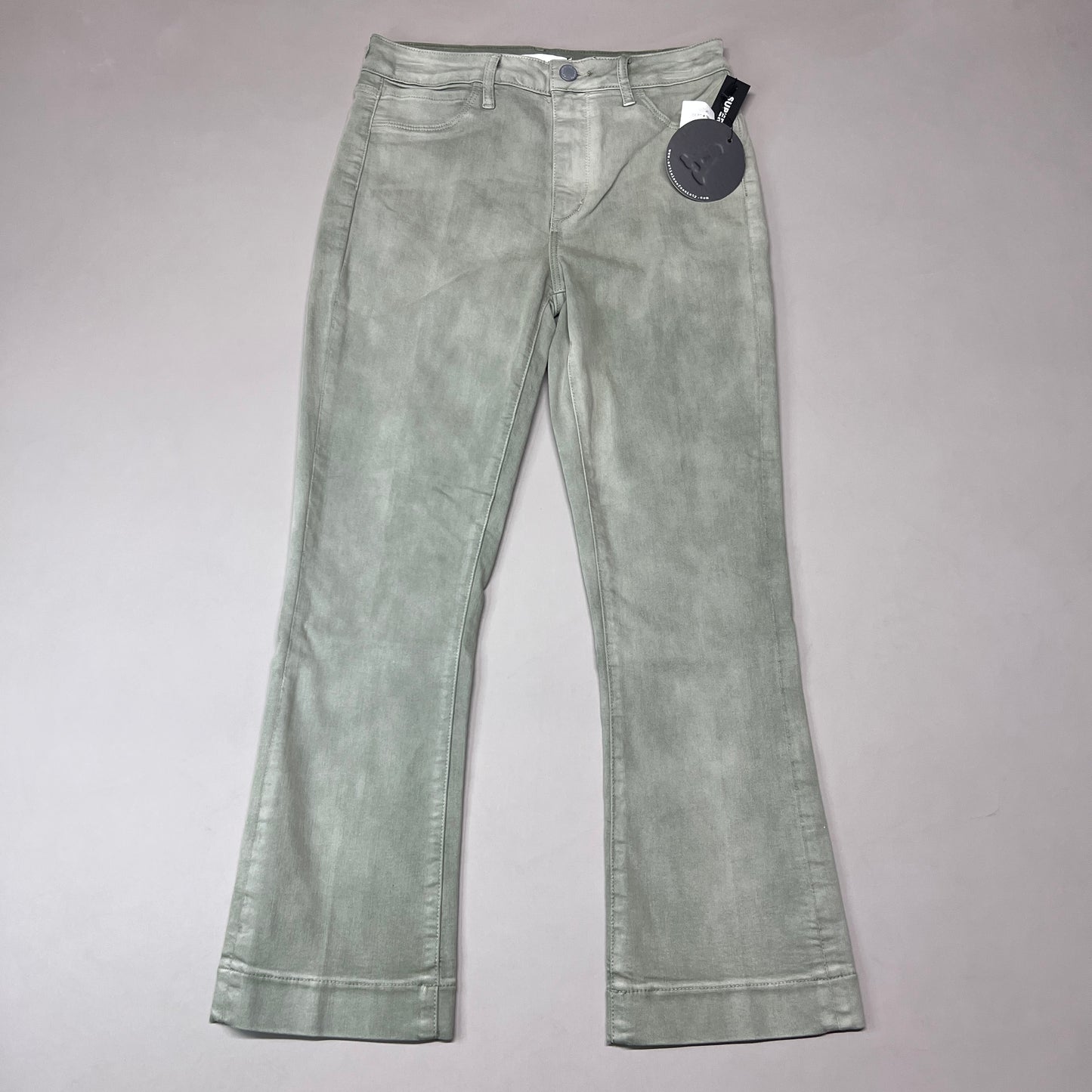 ARTICLES OF SOCIETY London Cropped Flare Pants In Lihue Women's Sz 27 Olive 5056CR-722 (New)