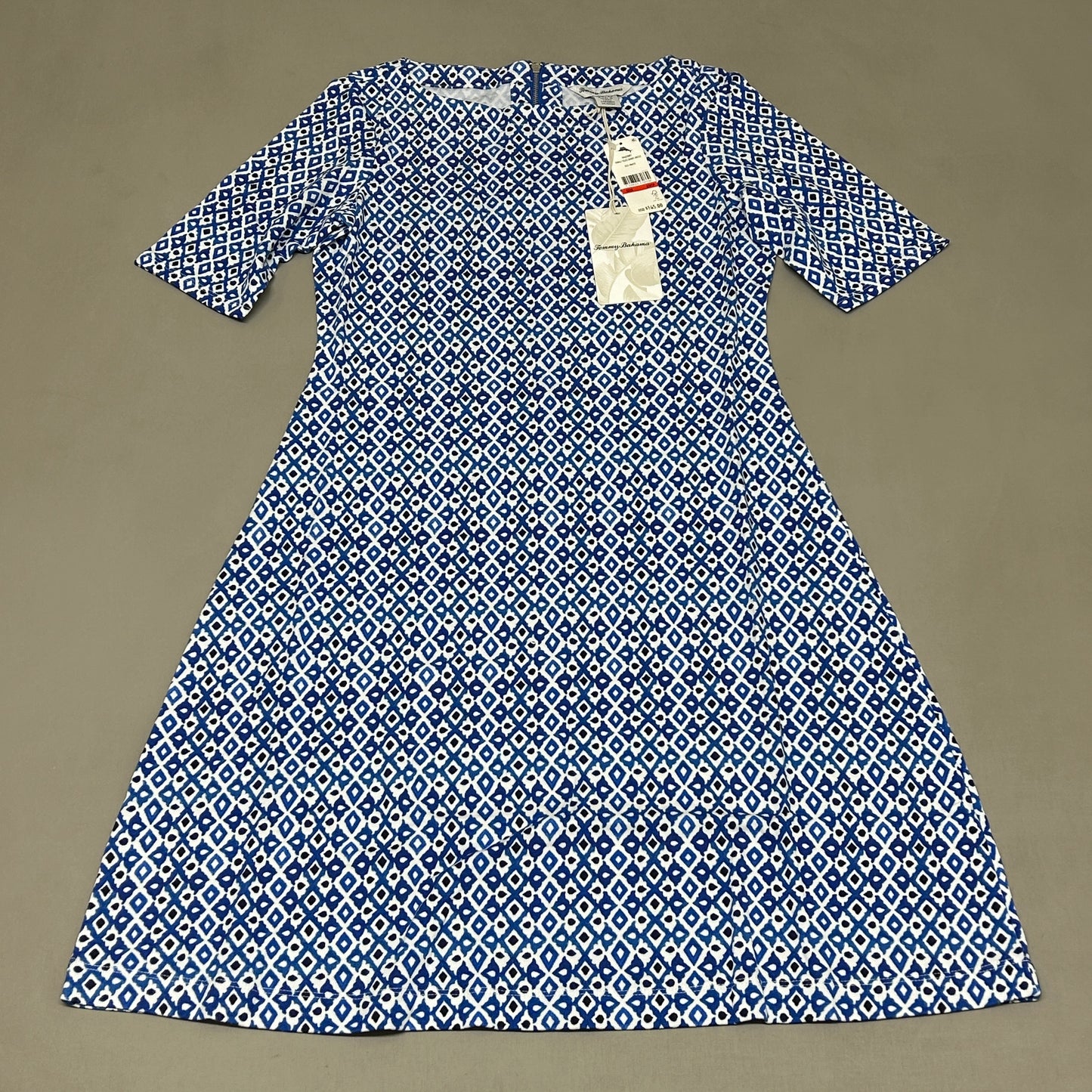TOMMY BAHAMA Women's Tenali Tiles Short Dress Blue/White Size XS (New)