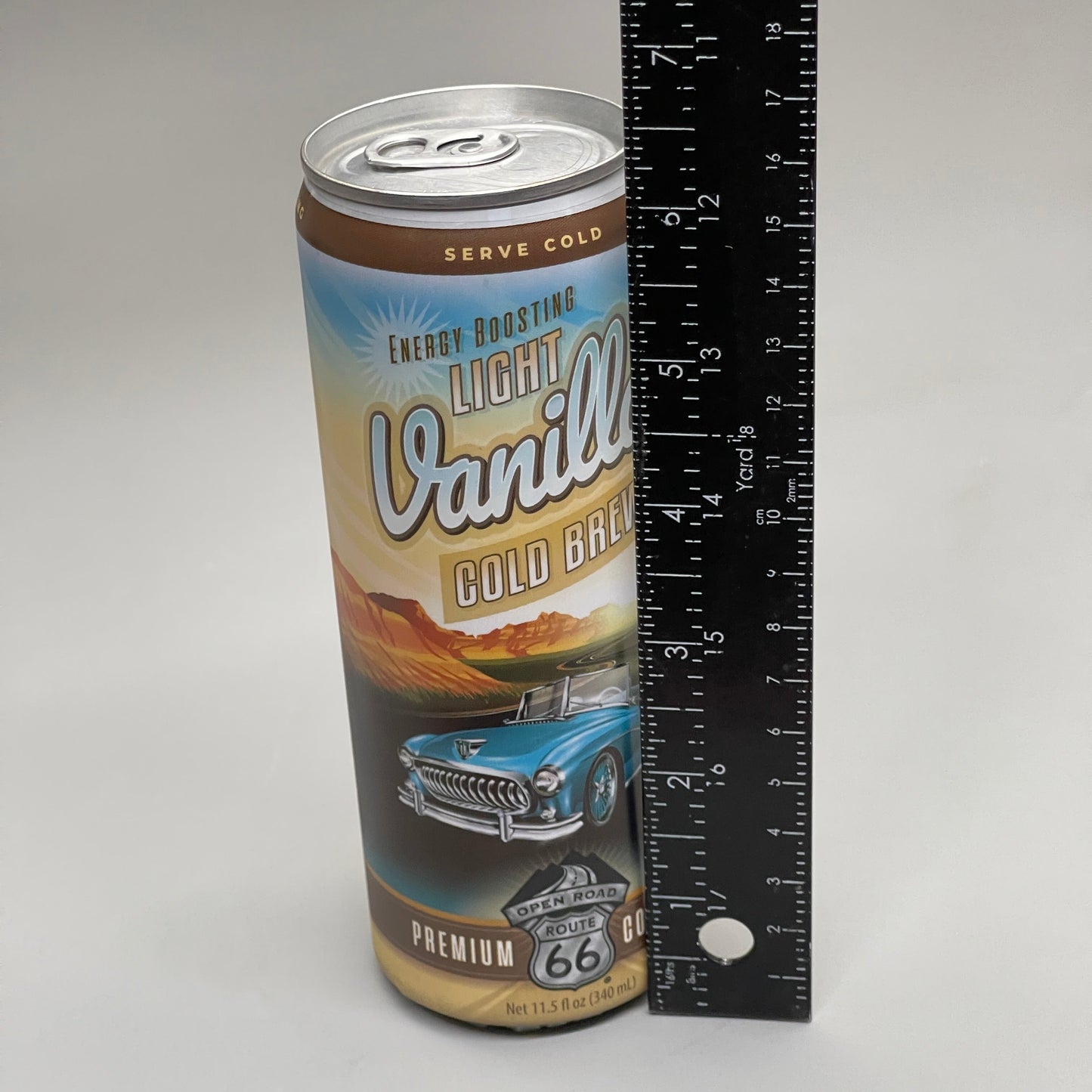 ZA@ 60 CANS! OPEN ROAD ROUTE 66 Energy Boosting Light Vanilla Cold Brew Drink 11.5 fl oz (06/24) Premium Coffee C