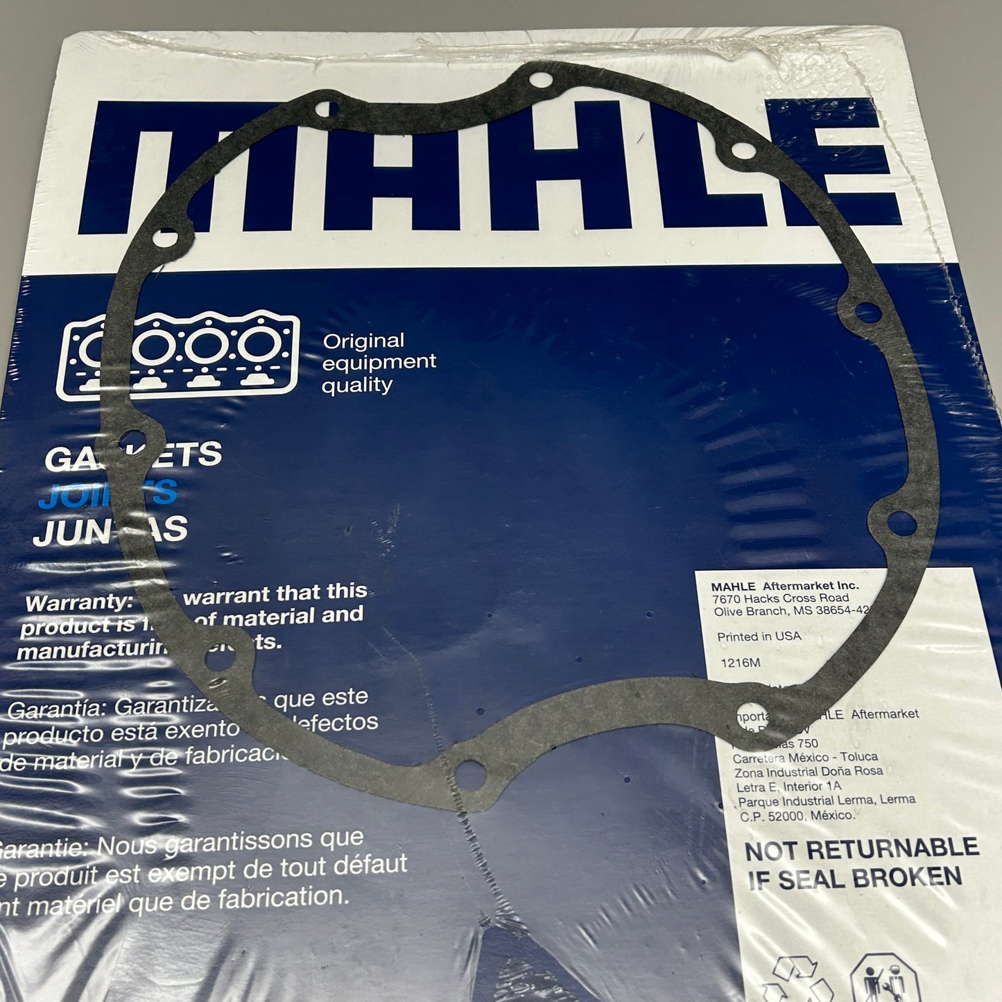 MAHLE Axle Housing Cover Gasket General Motors P27820 (New, Damaged Packaging)