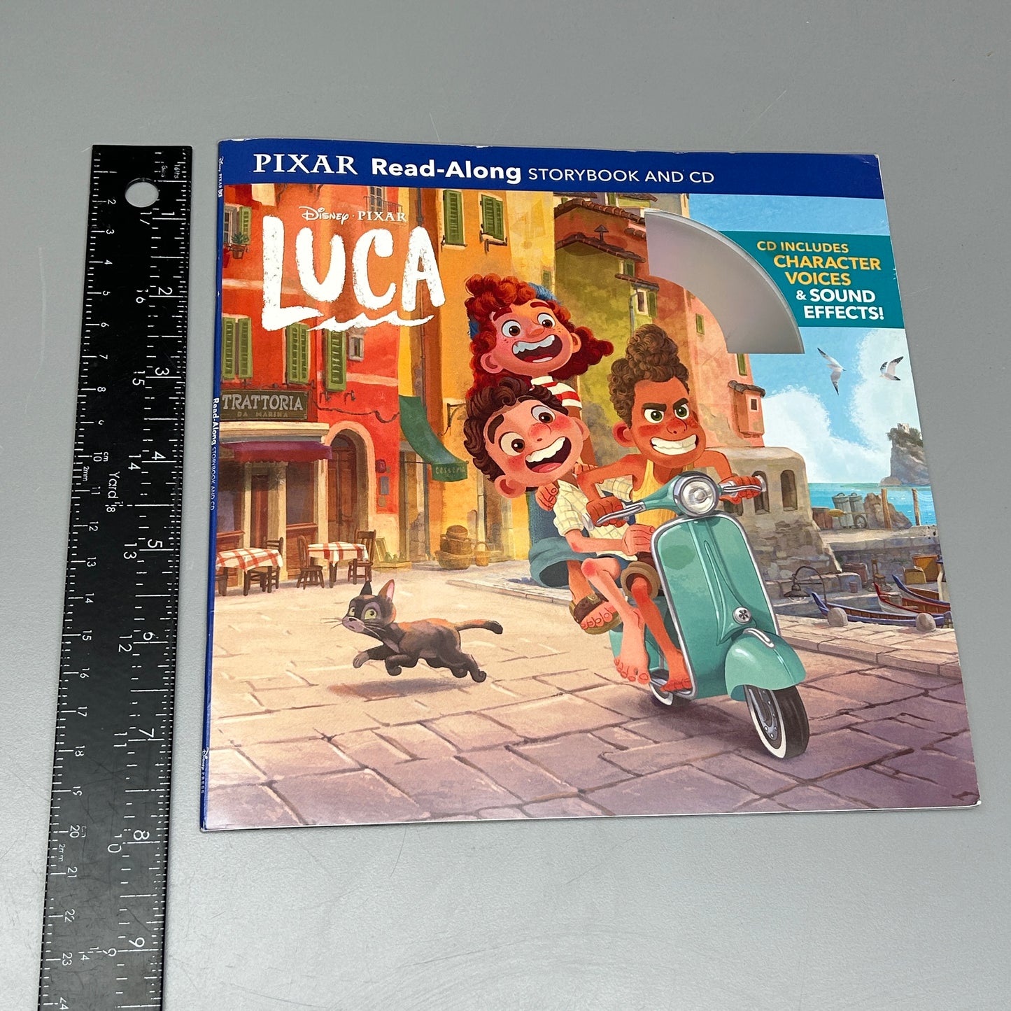 DISNEY PIXAR 10-PK! Luca Read-Along Storybook and CD Paperback Books (AS-IS)