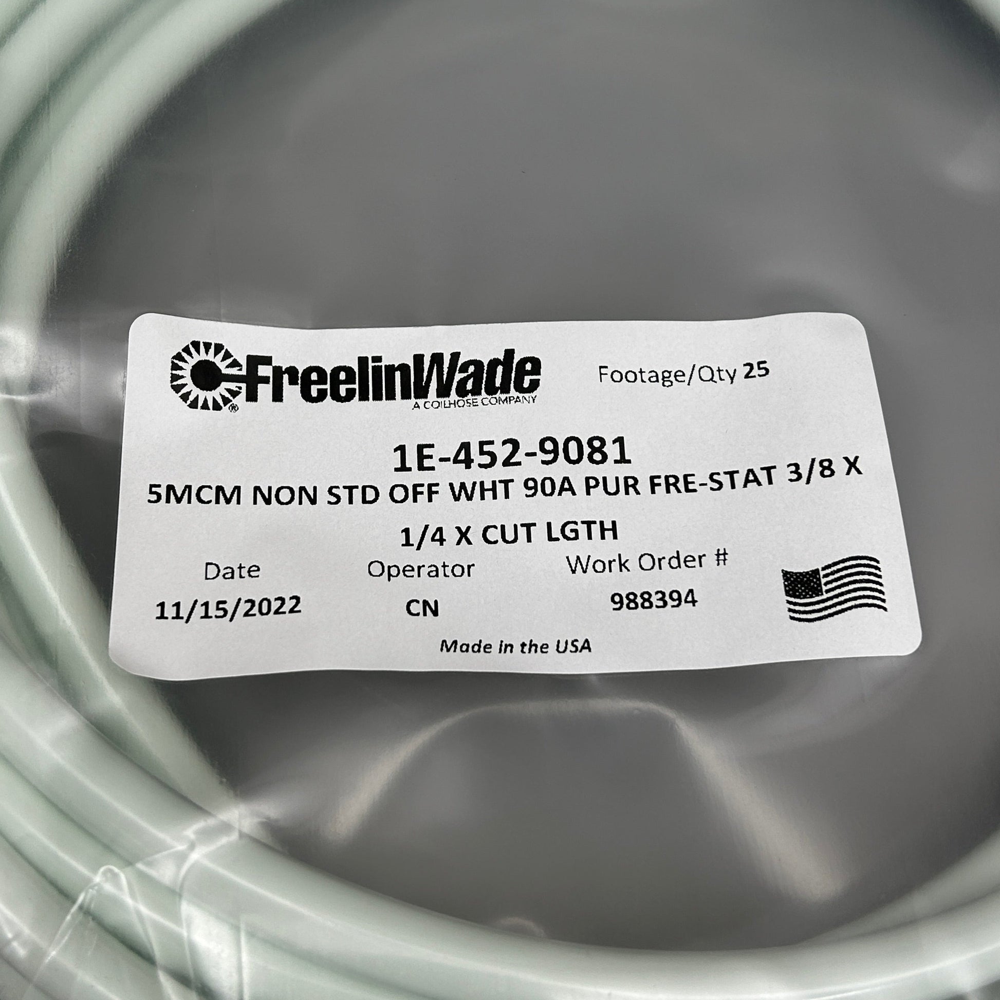 FREELINWADE Tubing 25 ft Off White 1E4529081 (New) PayWut