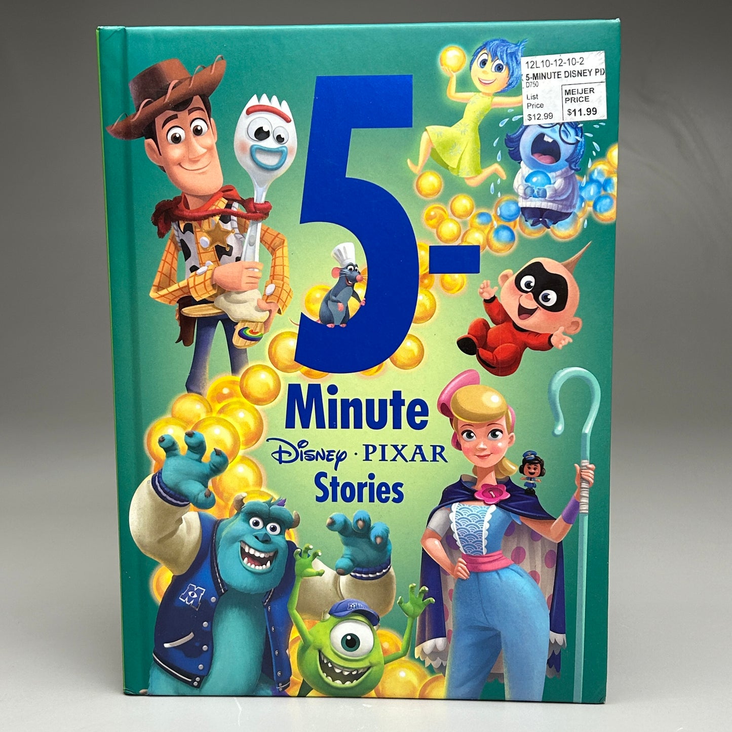 DISNEY 5-Minute Disney Pixar Stories Hardback Book (New)