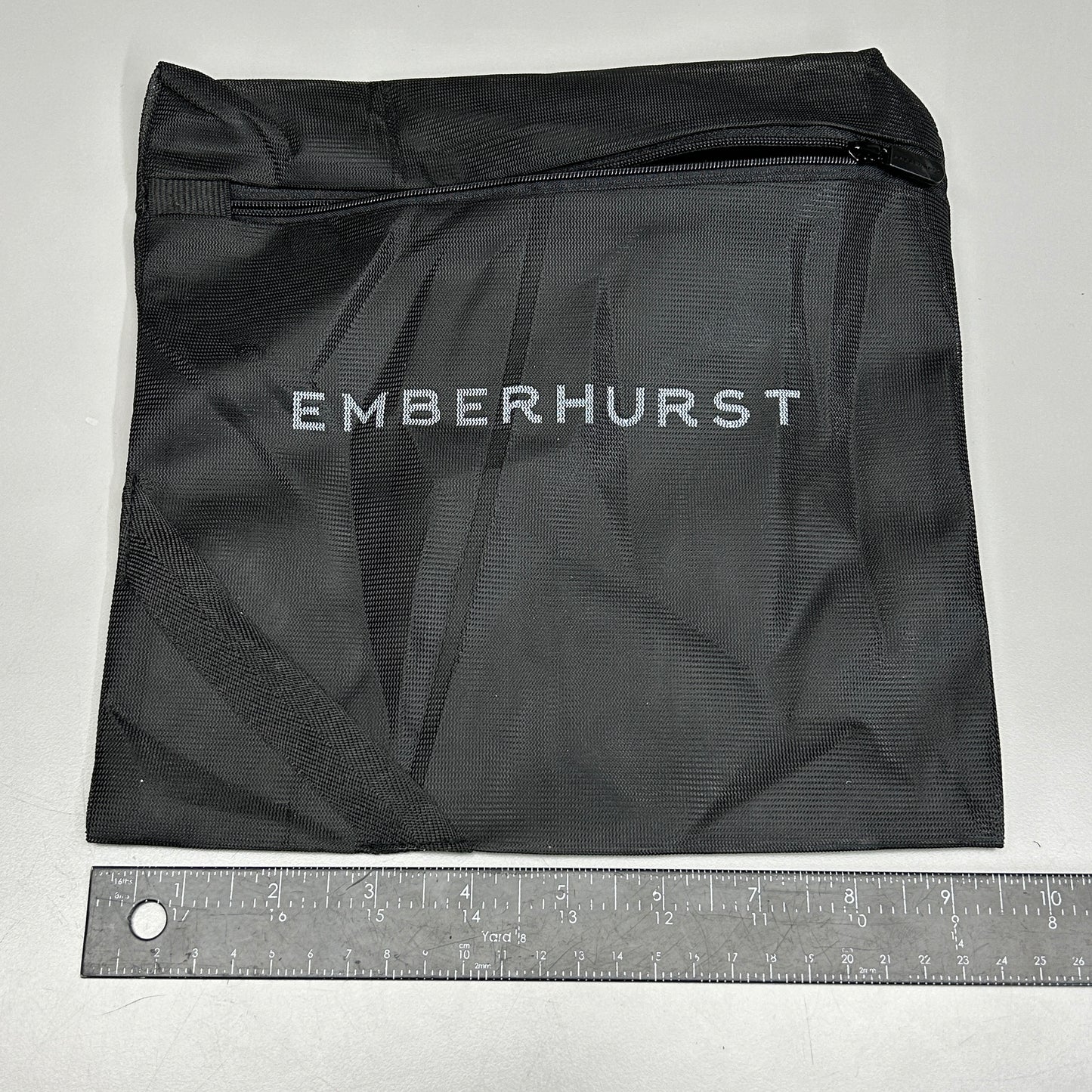 EMBERHURST 4 Pack! Mesh Carry Wash Bag With Zipper and Carrying handle Black (New)