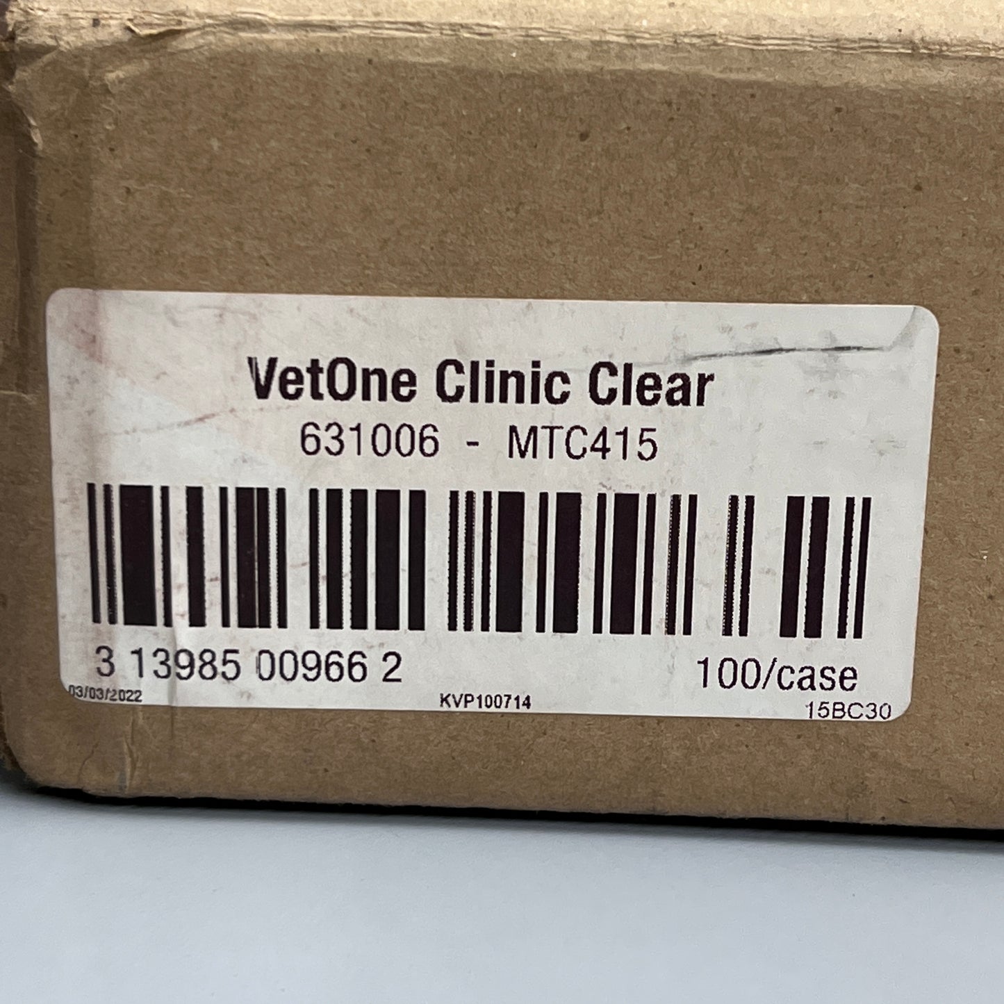 VETONE 100-PK Clinic Clear Collar Cones for dogs V1 631006 (New)