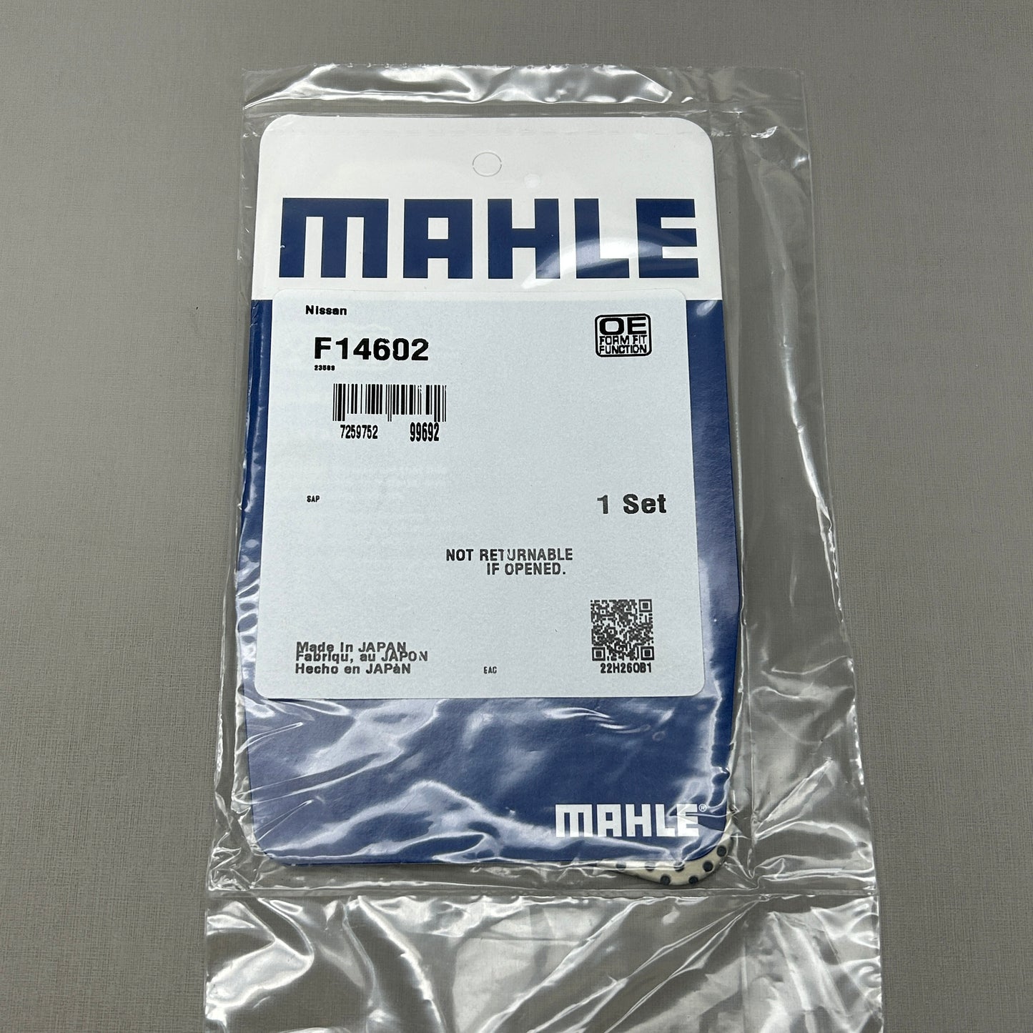 MAHLE Exhaust Pipe Flange Gasket for Nissan F14602 (New)