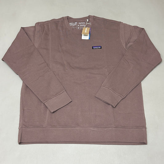 PATAGONIA Regenerative Organic Cotton Crewneck Sweatshirt Sz L Dusky Brown