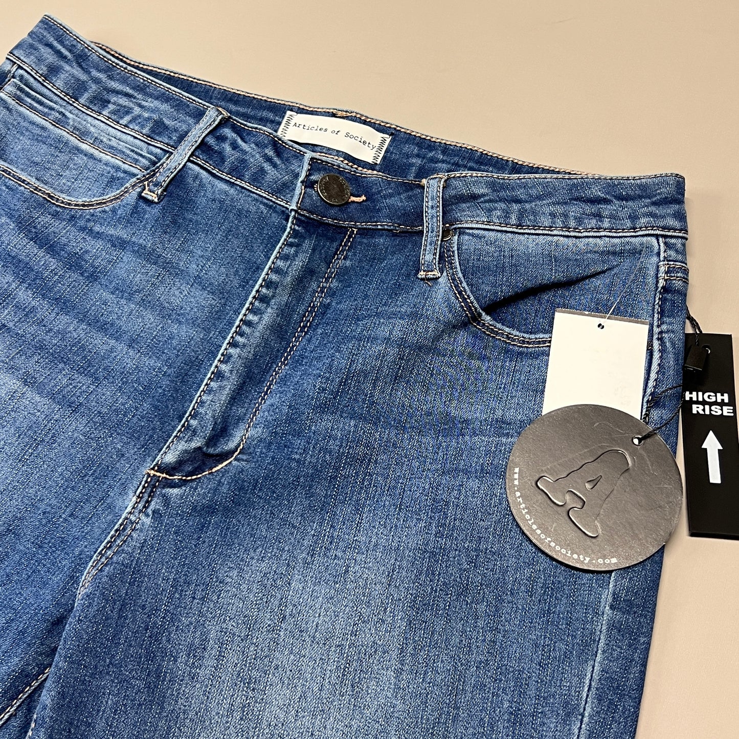 ARTICLES OF SOCIETY Pearl City Denim Jeans Women's Sz 30 Blue 4018PLV-712 (New)