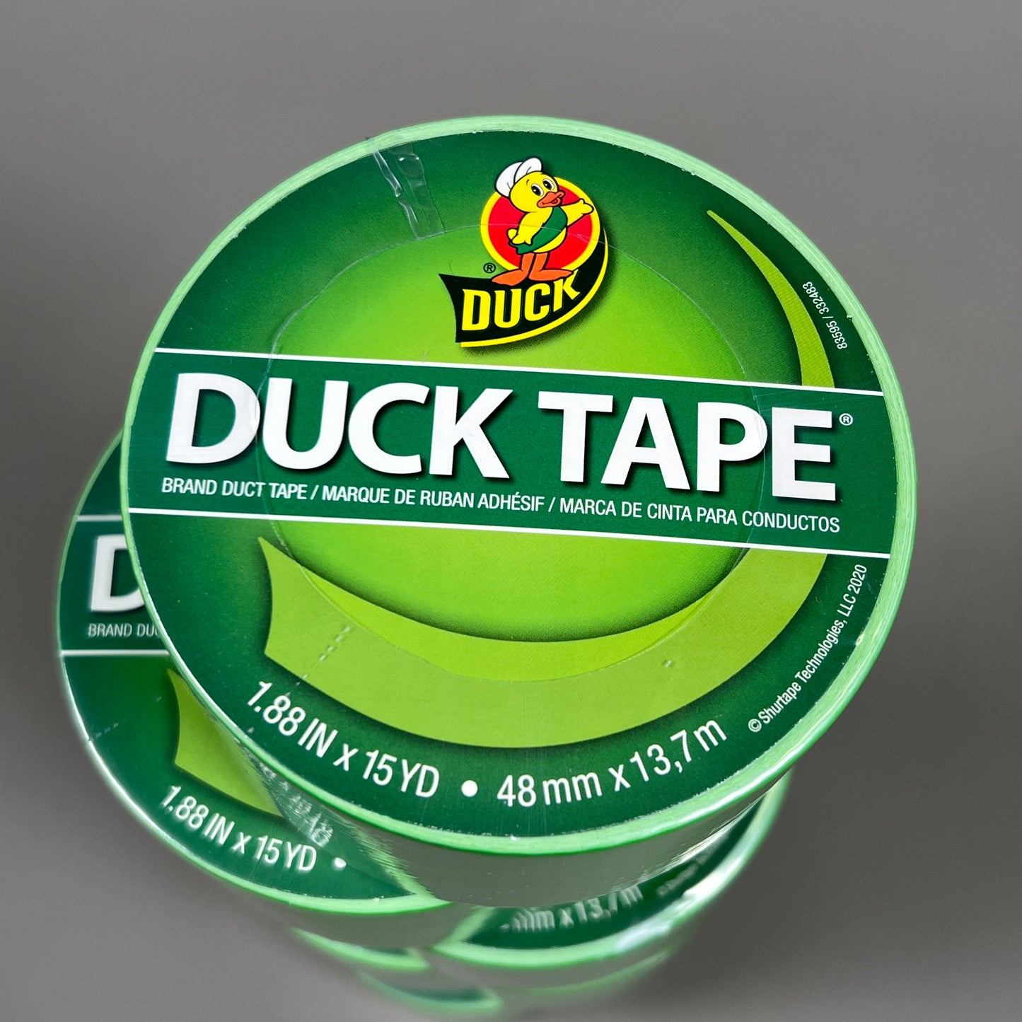 6-PK SHURTAPE DUCK TAPE Neon Green 1.88 in x 15 yd 332483 (New)