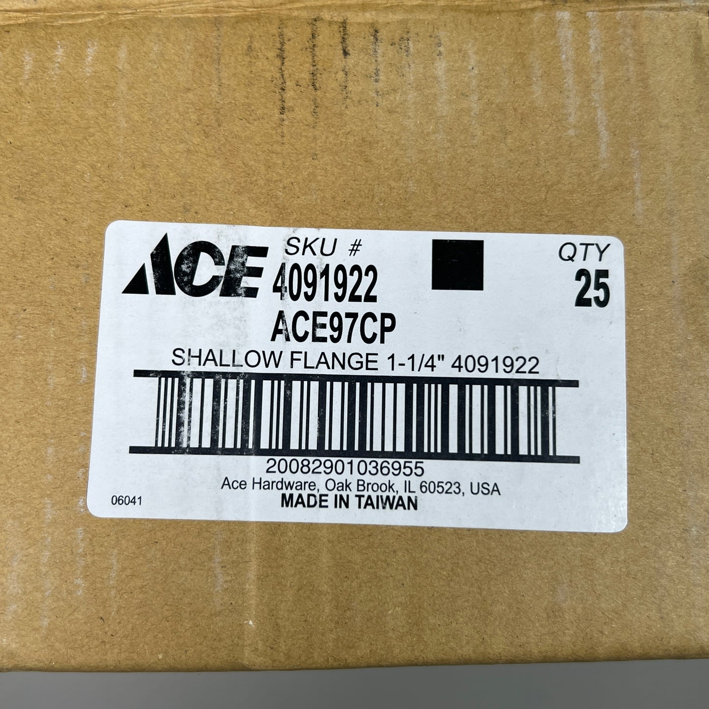 ACE 25-PACK of 1-1/4 in. Metal Shallow Flange Metal Chrome (New)