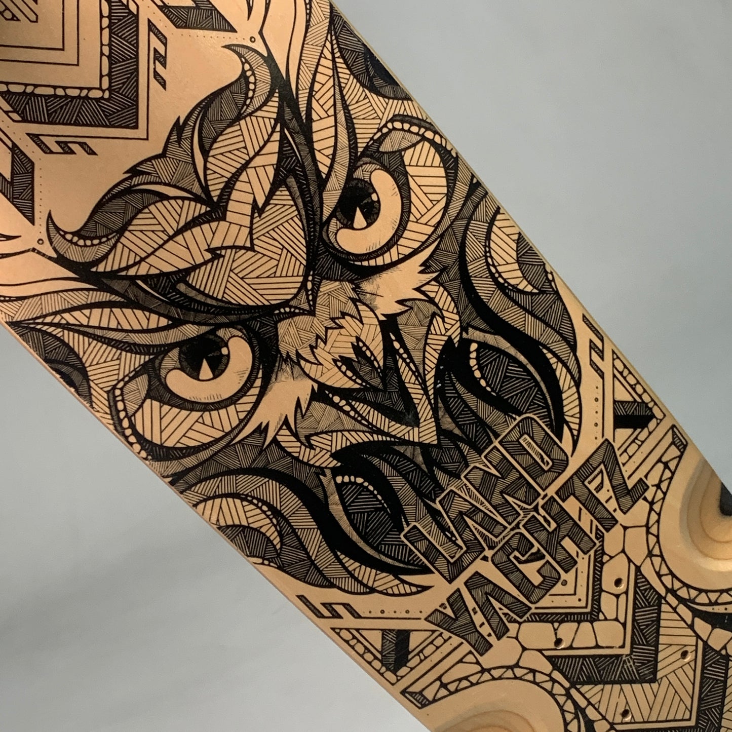 LANDYACHTZ  Longboard/Skateboard Deck Owl Graphic 28.5"x8.5" (New Other)