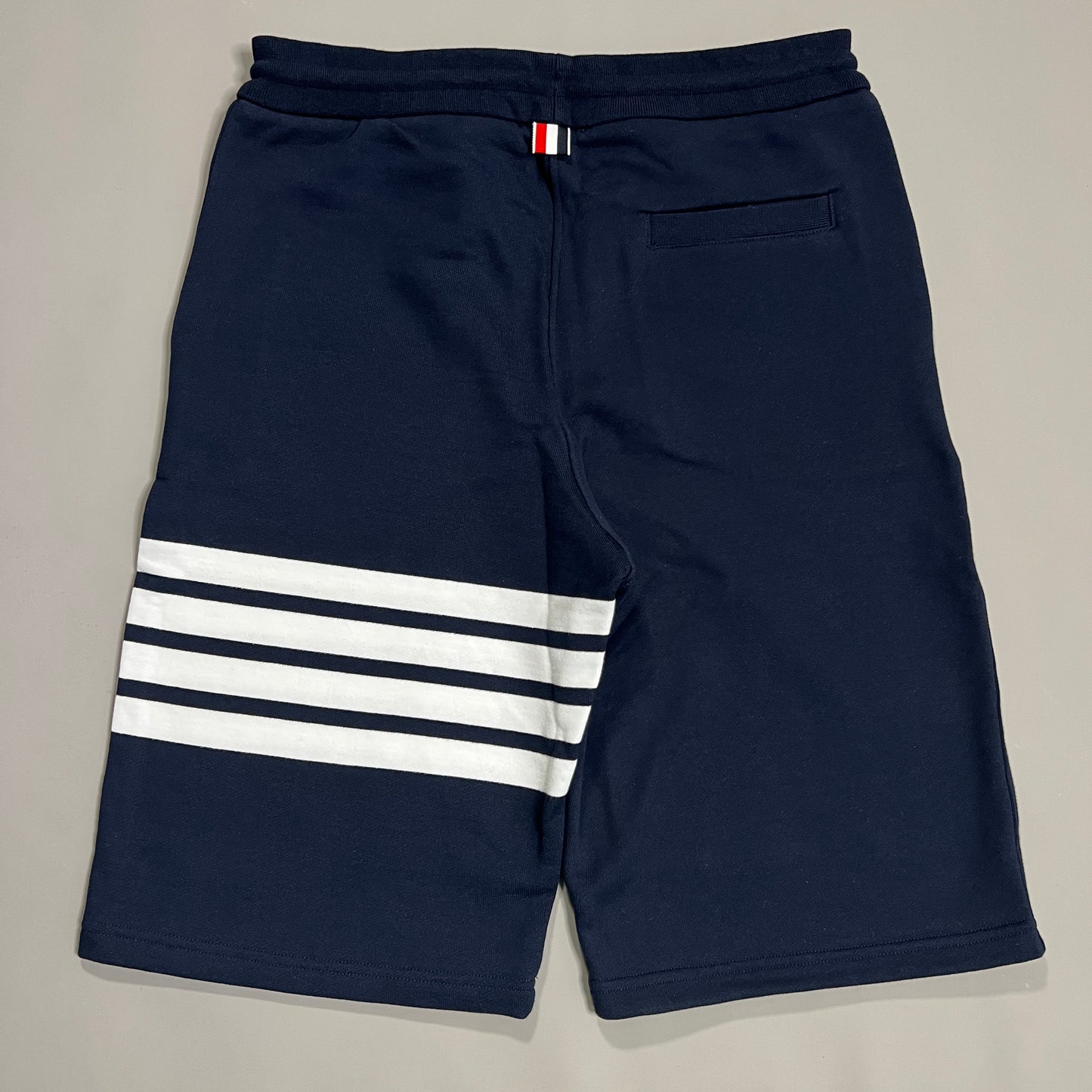 THOM BROWNE Classic Sweat Shorts w/4 Bar Loop Back Navy Size 5 (New)
