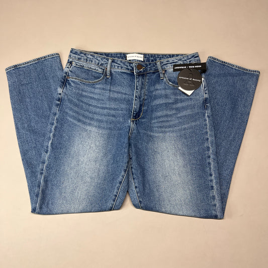 ARTICLES OF SOCIETY OMAO High Rise Denim Jeans Women's Sz 30 Blue 4009TQ3-716 (New)