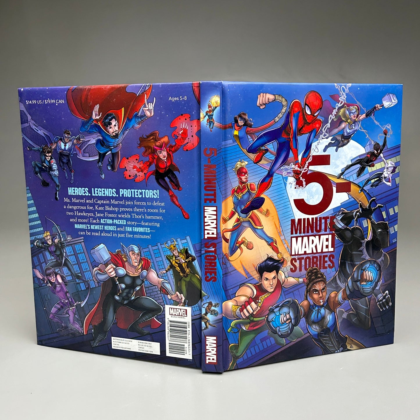 MARVEL 5-Minute Marvel Stories Hardback Book (New)