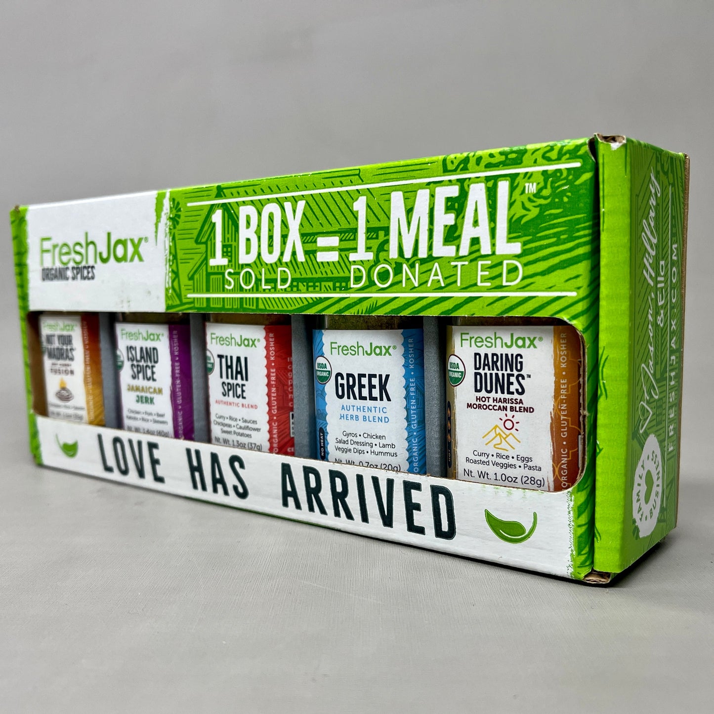 ZA@ FRESHJAX 5-PACK! Taste the World Seasonings Organic Sampler 2 oz BB 3/25 G