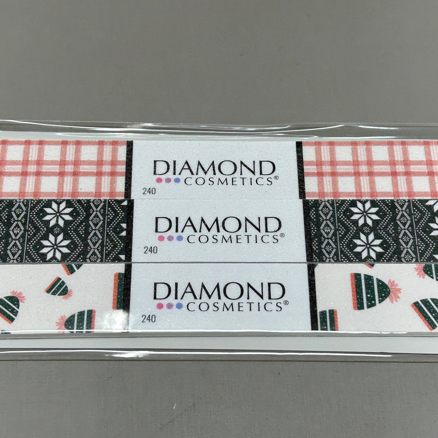 DIAMOND COSMETICS 3 Packs of 3! Holiday Nail Files Multiple Prints 85386DT (New)