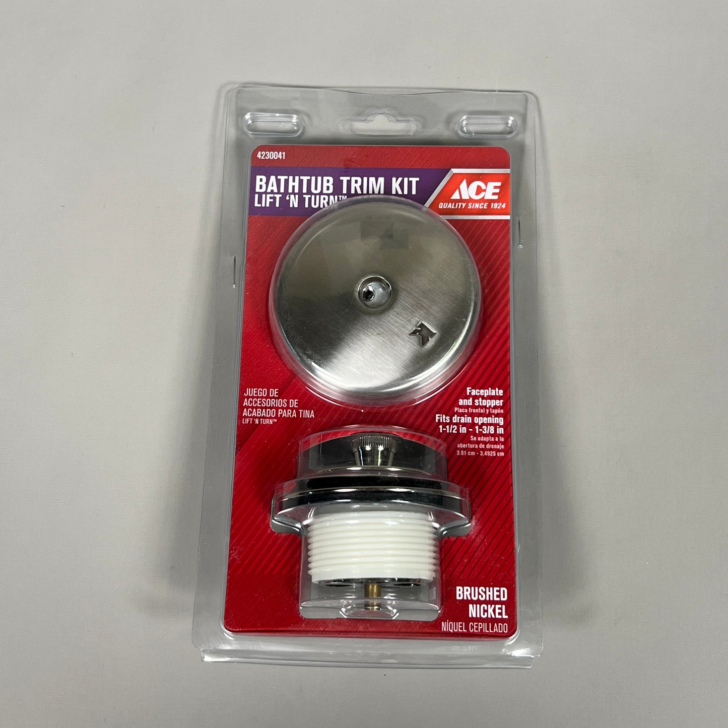 ACE 2-PACK of Bathtub Brushed Nickel Trim Kit Lift n' Turn (New)