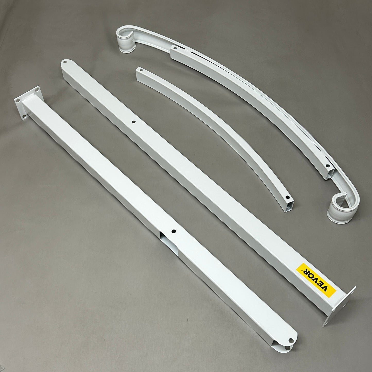 VEVOR Handrails for Outdoor Steps White Wrought Iron Handrail 41.7" x 38.2" (New)