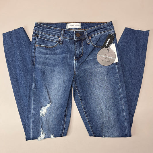 ARTICLES OF SOCIETY Hilo Ripped Denim Jeans Women's Sz 24 Blue 5350PLV-706 (New)
