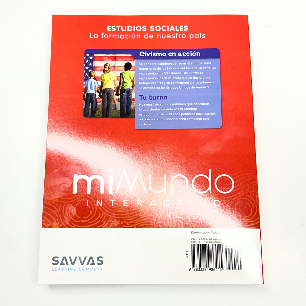 SAVVAS My World Interactive Social Studies Grade 5 Student Workbook (Spanish Edition) - Red 90000