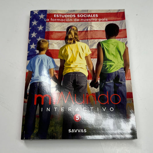 SAVVAS My World Interactive Social Studies Grade 5 Student Workbook (Spanish Edition) - Red 90000