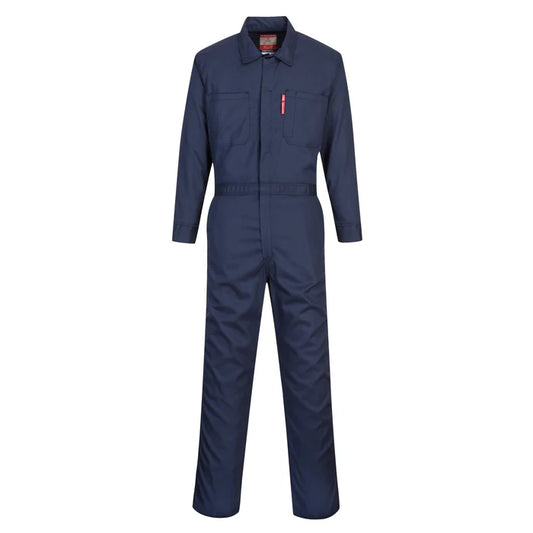 PORTWEST Bizflame 88/12 Classic FR Coveralls Sz Medium, Navy UFR87