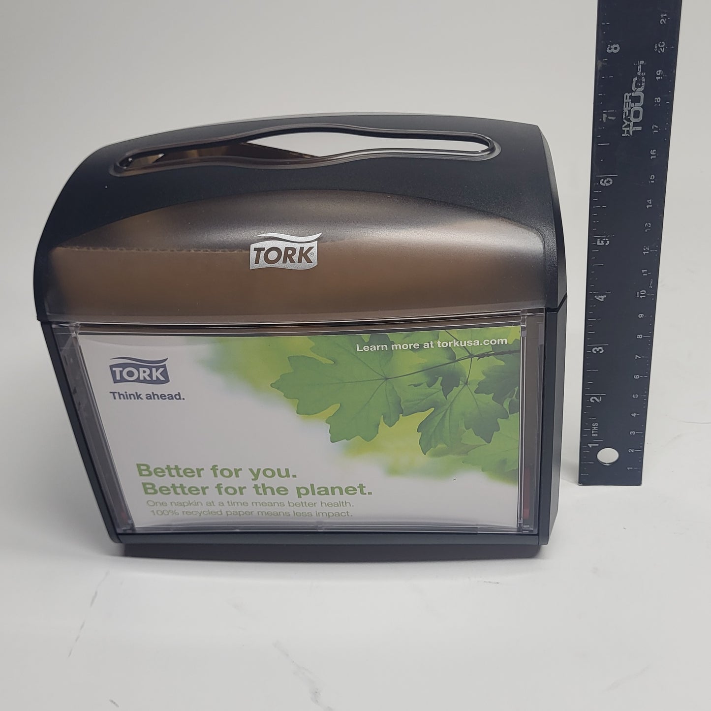 TORK (4 PACK) Tabletop Napkin Dispenser Message Holder Black