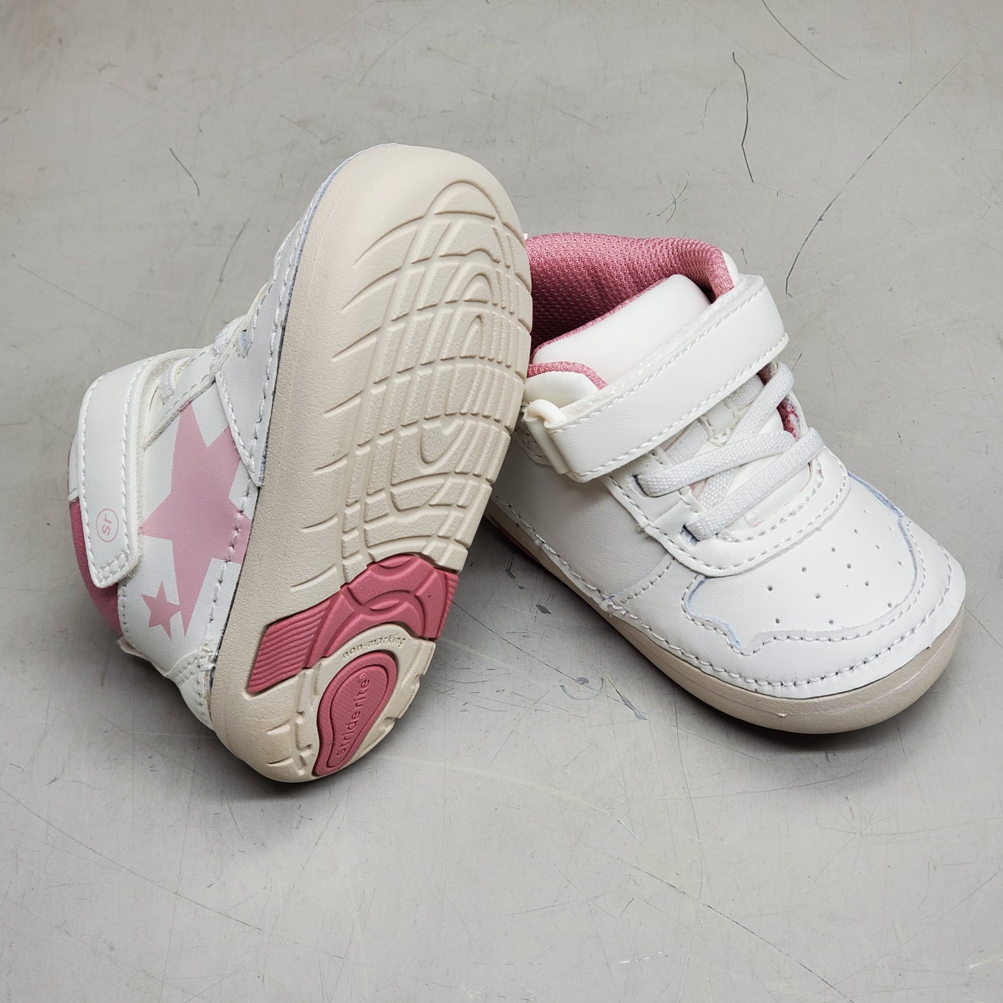 STRIDE RITE SM Rockstar Sneaker Shoes Toddler SZ 4.5W Pink BG044801