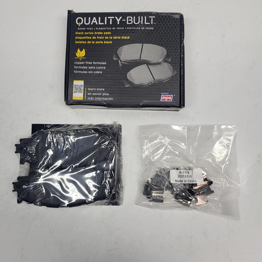 QUALITY-BUILT Semi-Metallic Disc Brake Pad Set Black Front 1003-1178M