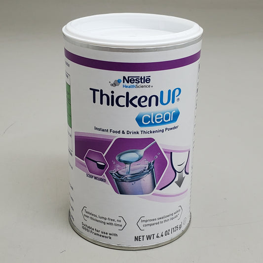 NESTLE ThickenUp Clear Instant Food & Drink Thickening Powder 4.4 oz G12498403 BB 11/25