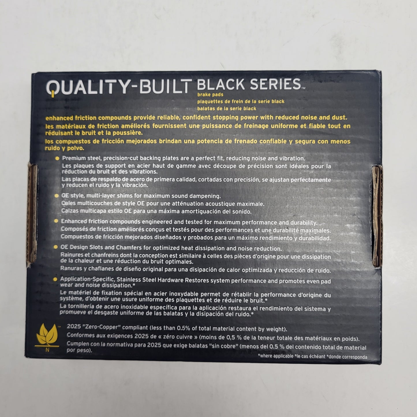 QUALITY-BUILT Semi-Metallic Disc Brake Pad Set Black Rear 1003-1692M