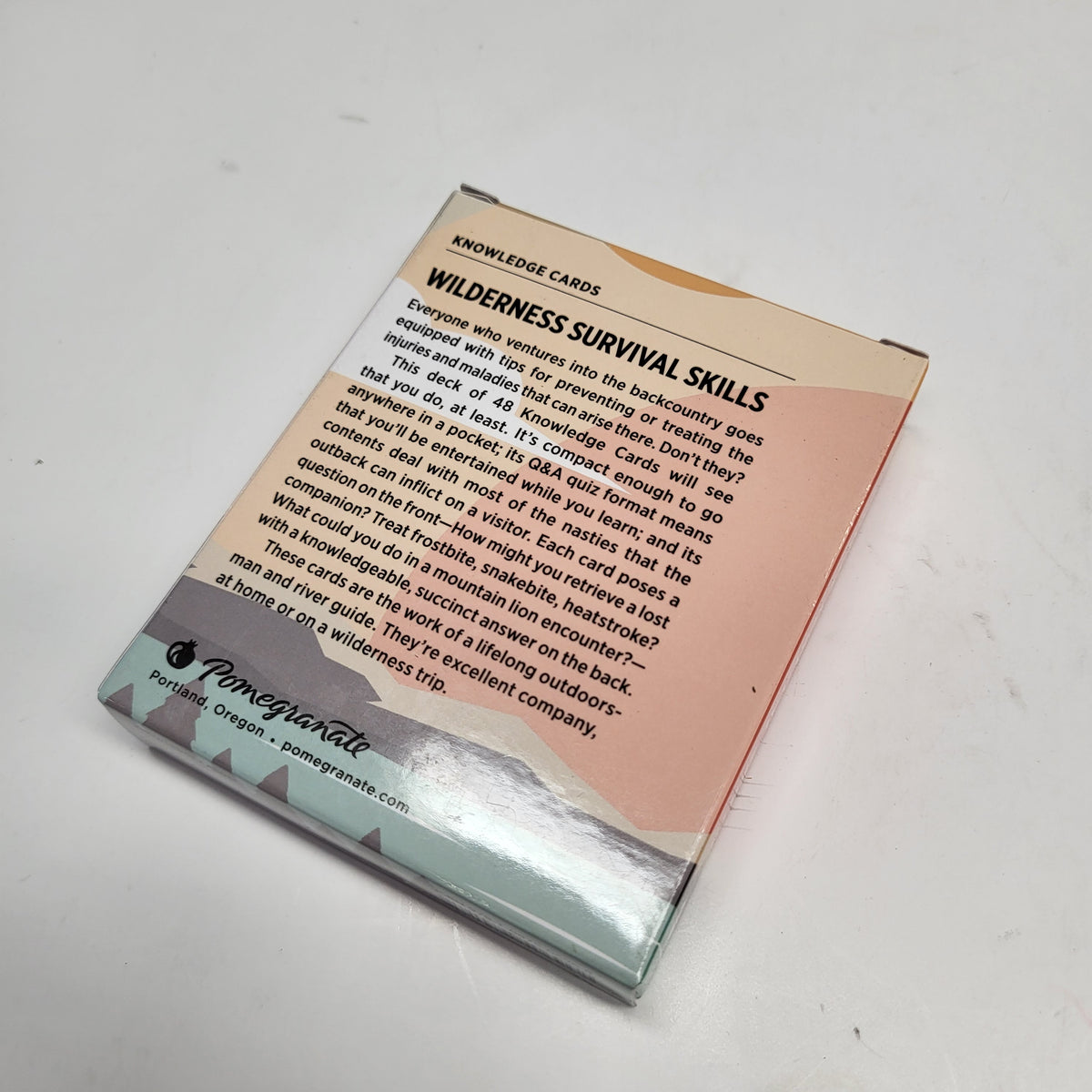 ZA@ POMEGRANATE Wilderness Survival Skills 48 Count Knowledge Cards