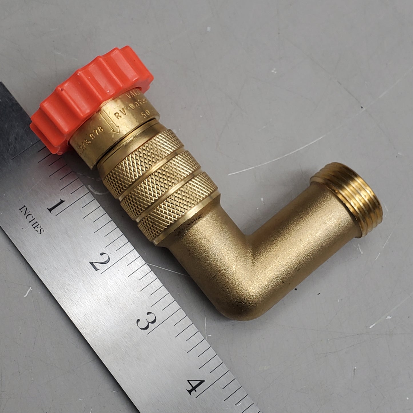 VALTERRA Hi-flow RV Shower Water Regulator 90° Elbow 3/4" FPT & MPT A01-2222