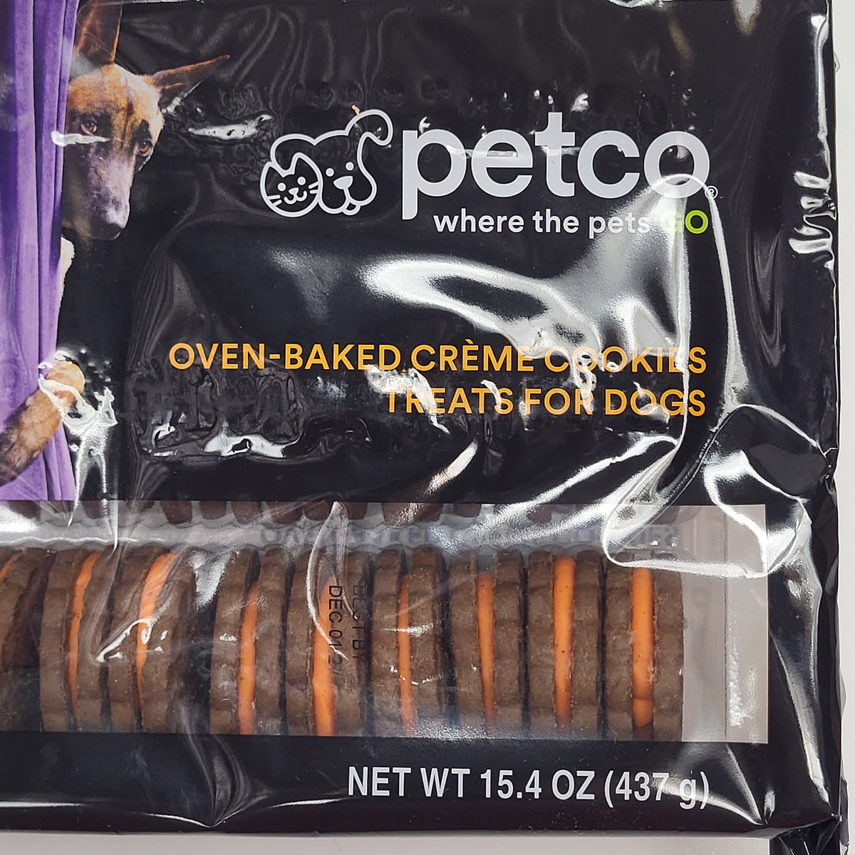 @ZA PETCO (6 PACK) Halloween Oven-baked Creme Cookies Dog Treats 15.4oz (AS IS)