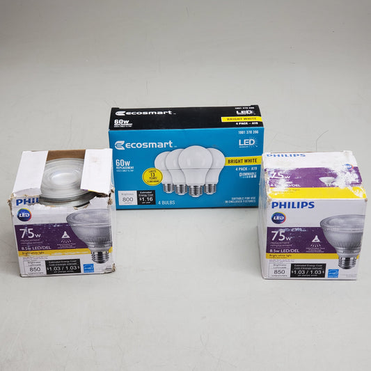 (6 Pack) Light Bulbs 60w & 75W (New Other)