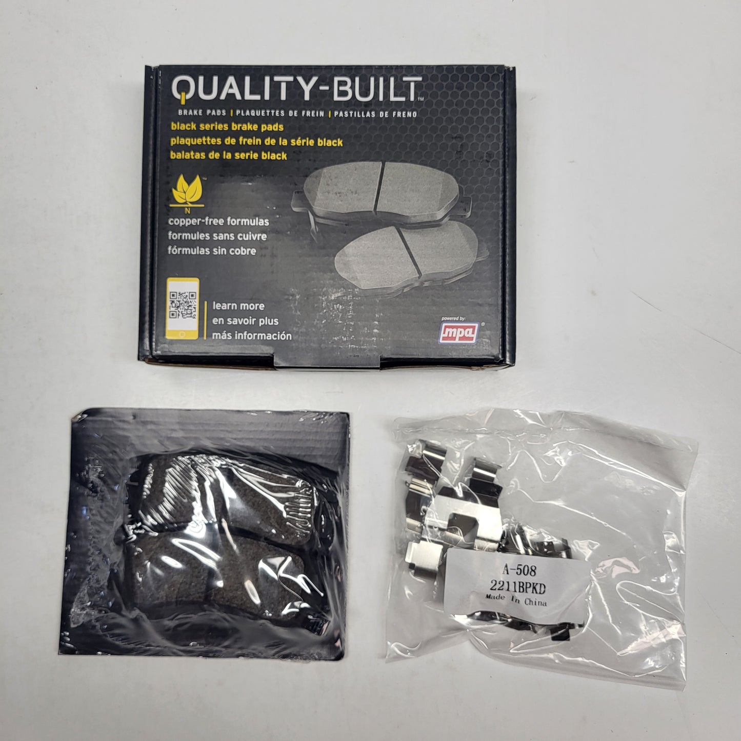 QUALITY-BUILT Ceramic Disc Brake Pad Set Black Rear 1003-0814C